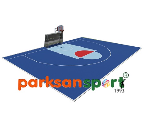 Half Basketball + Football Court - 60102